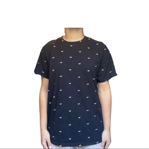 Black With White Logo Men’s Hollister Must-Have Collection Shirt Size X-Large